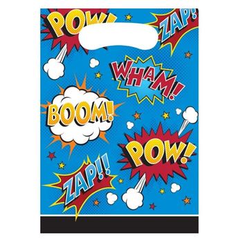 Imagen de Bolsas Chuches Comic Superhéroes plástico (8 unidades)