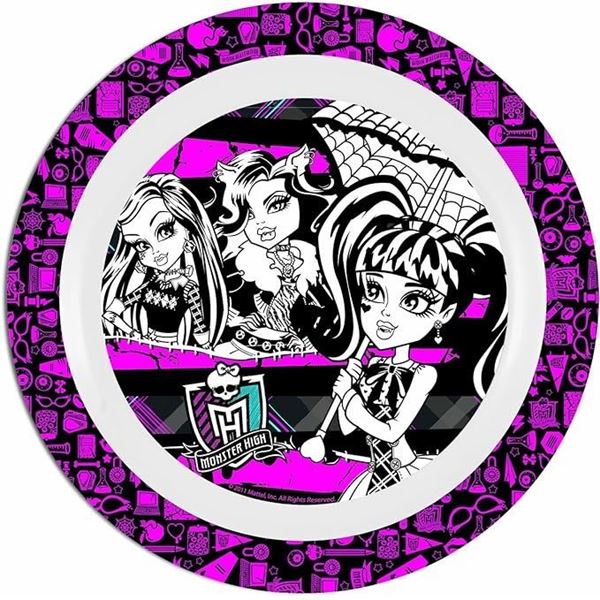 Picture of Plato Monster High Plástico Duro Reutilizable 22cm