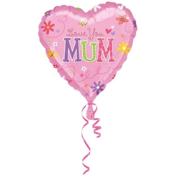 Imagen de Globo Love You Mum Foil (43cm)