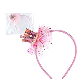 Imagen de Diadema Rosa Princesa Tul