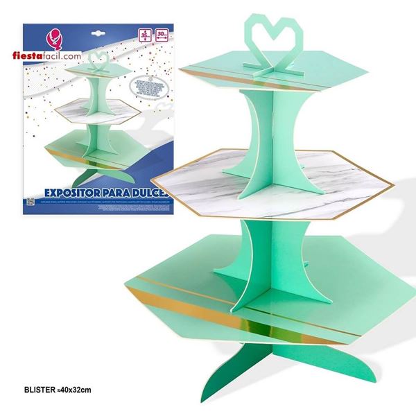 Picture of Stand Verde Pastel cartón (35cm x 30cm)