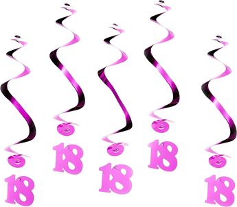 Imagen de Decorados Espirales Fucsia 18 Años (5)