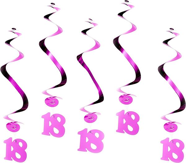 Imagen de Decorados Espirales Fucsia 18 Años (5)