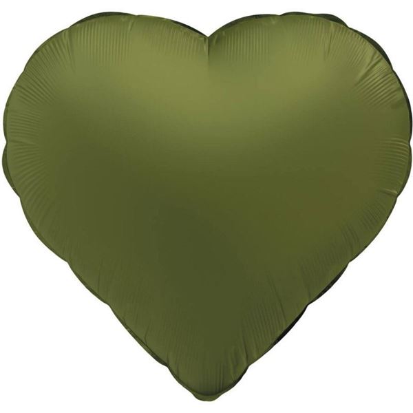 Imagens de Globo Corazón Verde Oliva Mate (45cm)