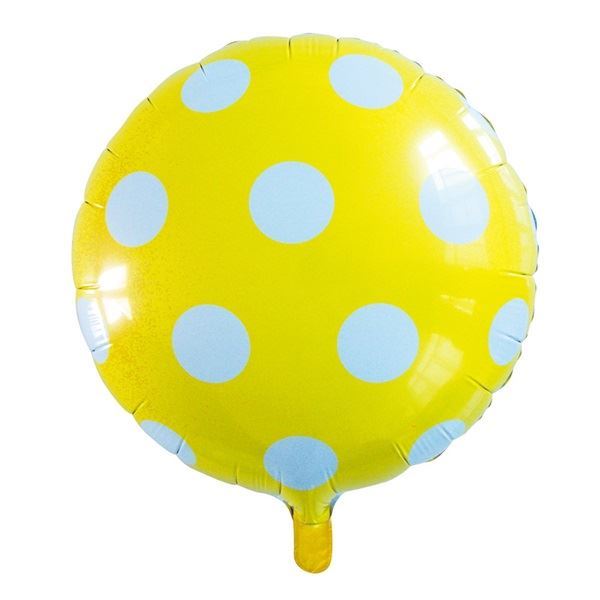Picture of Globo Lunares Amarillo foil (45cm)