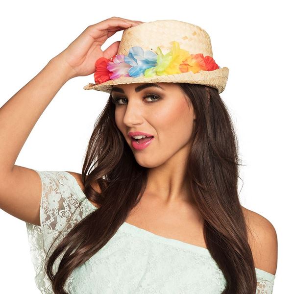 Picture of Sombrero Aruba con Lei Tropical Adulto