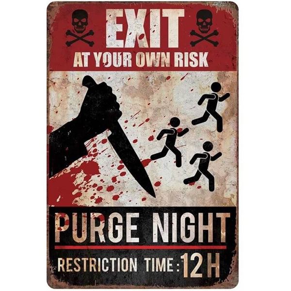 Imagens de Cartel La Purga Halloween (35cm)