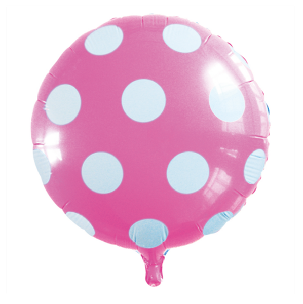 Imagen de Globo Lunares Rosa Foil (45cm)
