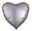 Imagen de Globo Corazón Gris Satín Luxe (45cm)