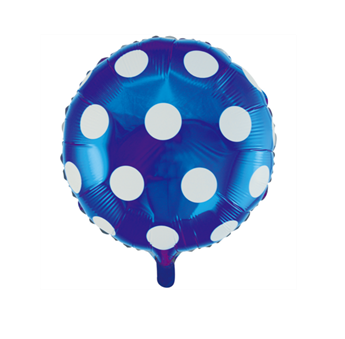 Imagen de Globo Lunares Azul foil (45cm)