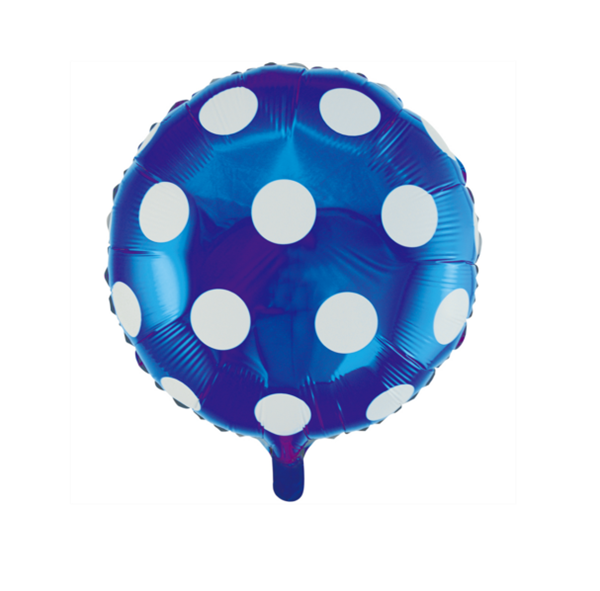 Picture of Globo Lunares Azul foil (45cm)