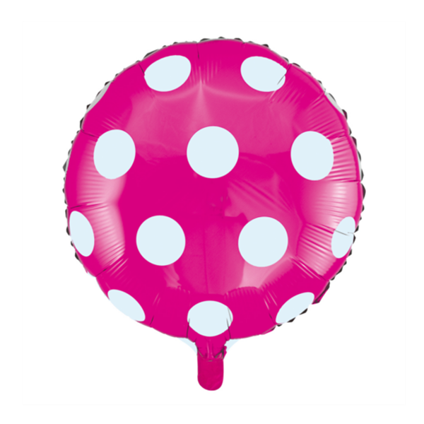 Picture of Globo Lunares Fucsia Foil (45cm)