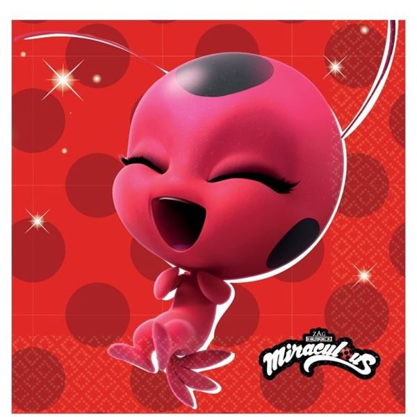Imagen de Servilletas de Ladybug Prodigios papel 33cm (16 unidades)