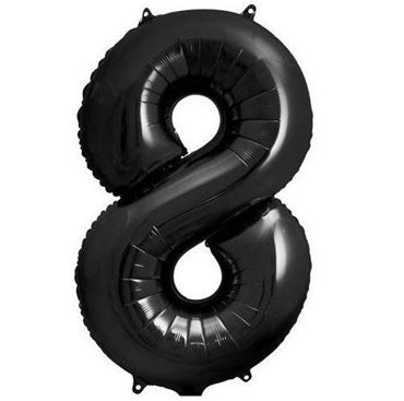 Imagen de categoría GLOBOS NÚMEROS NEGROS