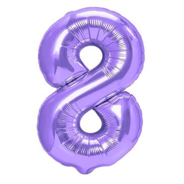 Imagen de categoría GLOBOS NÚMEROS VIOLETA