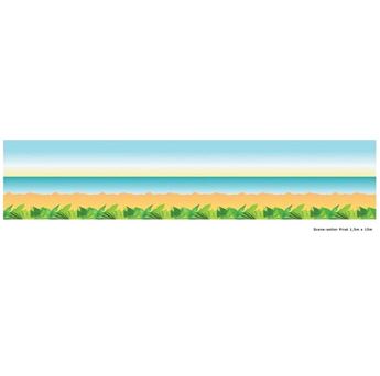 Imagen de Fondo Pared Escena Tropical Playa 15m x 1.5m