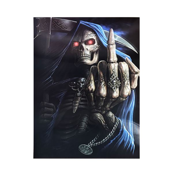 Imagens de Cartel Poster La Muerte Halloween 5D Holograma (40cm x 30cm)