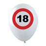 Imagen de Globos 18 años Señal de Tráfico Látex (12 unidades)