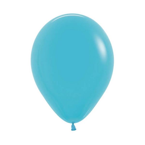 Imagen de Globos Azules Caribe Fashion Sólido 30cm Sempertex R12-038-12 (12)