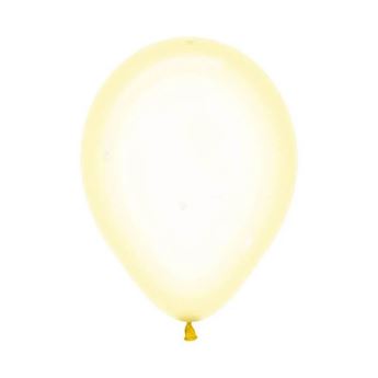 Imagen de Globos Amarillo Pastel Cristal 13cm Sempertex R5-321 (100)