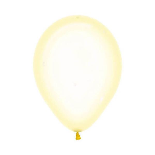 Picture of Globos Amarillo Pastel Cristal 13cm Sempertex R5-321 (100)
