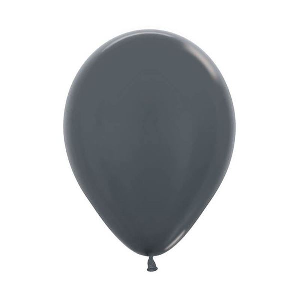 Picture of Globos Grafito Metal 13cm Sempertex R5-578 (100)