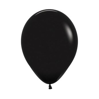 Imagen de Globos Negros Fashion Sólido 30cm Sempertex R12-080 (50)