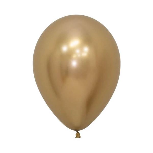Picture of Globos Réflex Dorados 13cm Sempertex R5-970 (50)