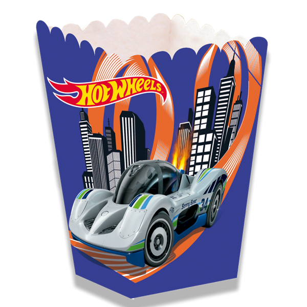 Picture of Caja Palomitas Mini Hot Wheels cartón (12cm x 5cm)