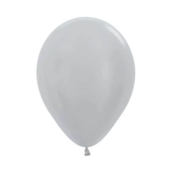 Picture of Globos Plateados Satín 30cm Sempertex R12-481 (50)