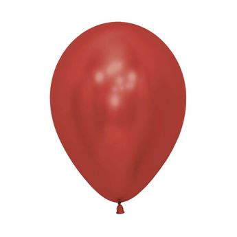 Imagen de Globos Réflex Cristal Rojo 30cm Sempertex R12-915 (50)
