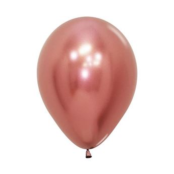 Imagen de Globos Réflex Rosa Dorado 30cm Sempertex R12-968 (50)