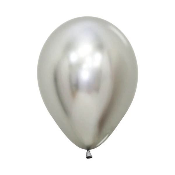 Imagen de Globos Réflex Plateados 30cm Sempertex R12-981 (50)