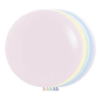 Imagen de Globos Colores Pastel 60cm Sempertex R24-600 (10)