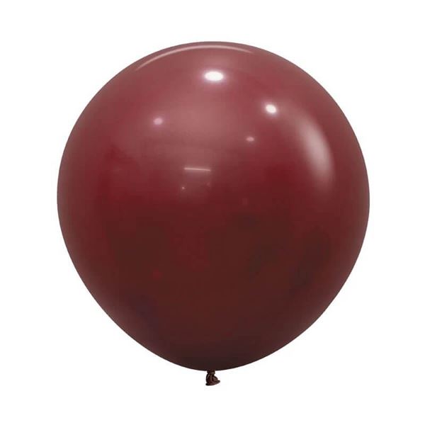 Imagens de Globos Merlot Vinotinto Fashion Sólido 60cm Sempertex R24-018 (10)