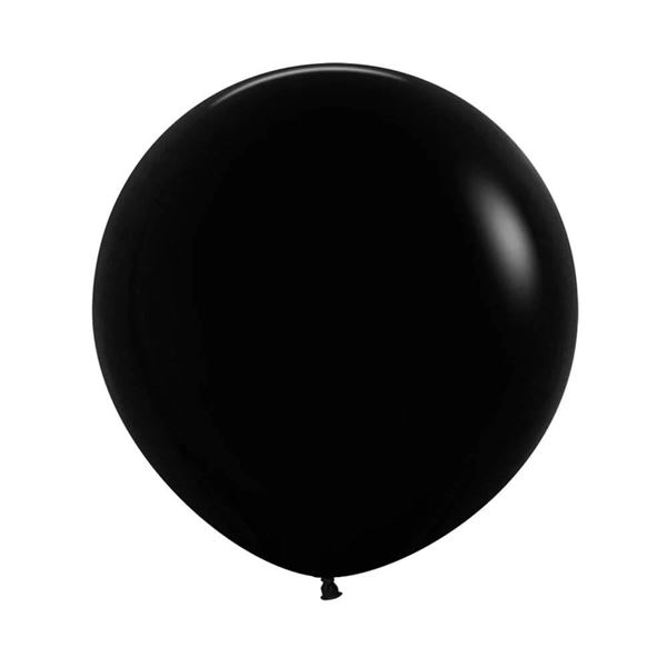 Imagen de Globos Negros Fashion Sólido 92cm Sempertex R36-080 (10)