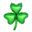 Imagen de Globo Foil Trébol (Shamrock) Verde 50 cm