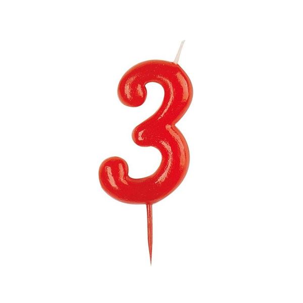 Imagen de Vela 3 Roja