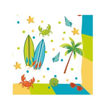 Picture of Servilletas Fiesta Surf papel 33cm (16uds)