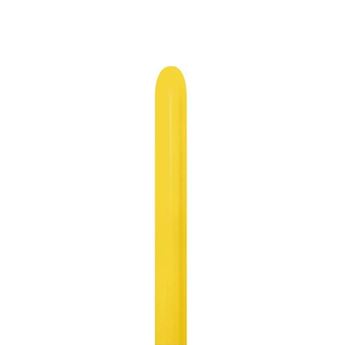 Imagen de Globos Moldeables 160 Amarillo Fashion Sólido 2.5cm X 150cm Sempertex 160-020 (100)