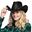 Imagens de Sombrero de Vaquero cowboy Negro Adulto