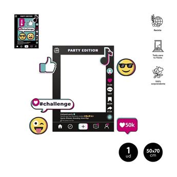 Imagen de Marco Photocall TikTok cartón (70cm x 50cm)