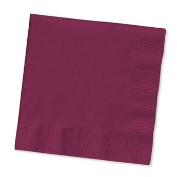 Imagen de Servilletas Burdeos papel 33cm (50 unidades)