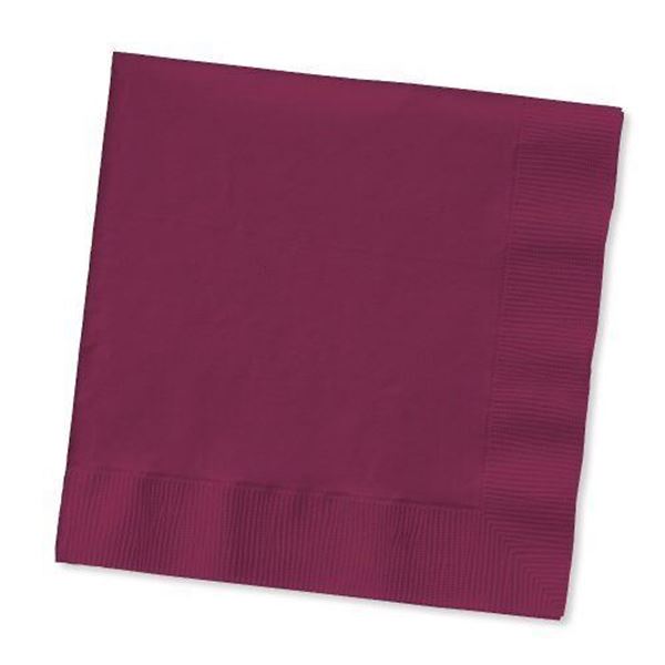 Picture of Servilletas Burdeos papel 33cm (50 unidades)