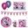 Imagen de Caja Fiesta Minnie Mouse (8 Platos, 20 Servilletas, 8 Vasos, 8 Globos, 1 Guirnalda y 1 Mantel)