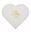 Picture of Servilletas Forma corazón "BB" blancas papel 25cm (10 uds)