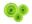 Picture of Rosetones Verde Manzana Troquelados (3 unidades)