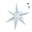 Imagen de Globo Estrella 3D Irisado Mate Foil (76cm)