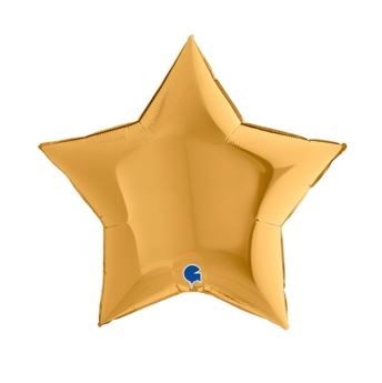 Picture of Globo Estrella Dorada Jumbo 86cm X 81cm (5 unidades)
