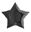 Picture of Globo Estrella Jumbo Negra 86cm x 81cm (5uds)